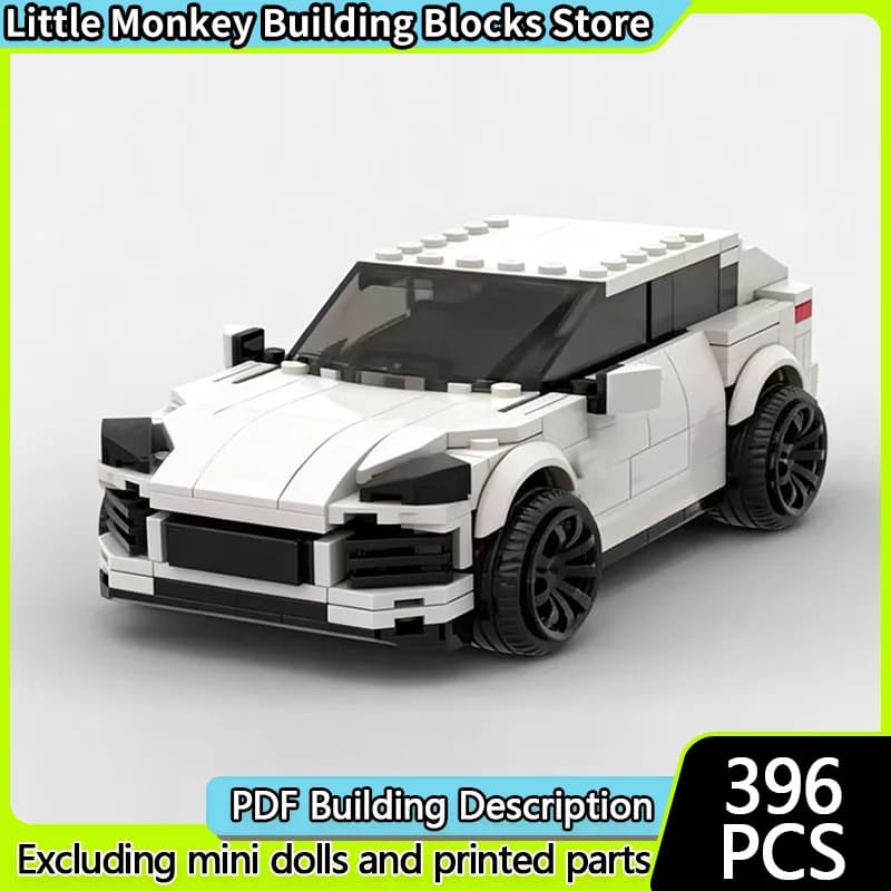 Speed Racing Car Model MOC Building Bricks Mid-To-Large-Sized SUV Modular Technology Children Holiday Gifts Assemble Toys Suit