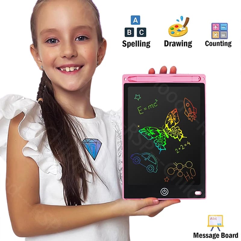 Tavoletta LCD da 8,5 pollici per disegnare, lavagna magica per bambini e bambine, giocattoli educativi Montessori, regalo di compleanno e Natale per studenti