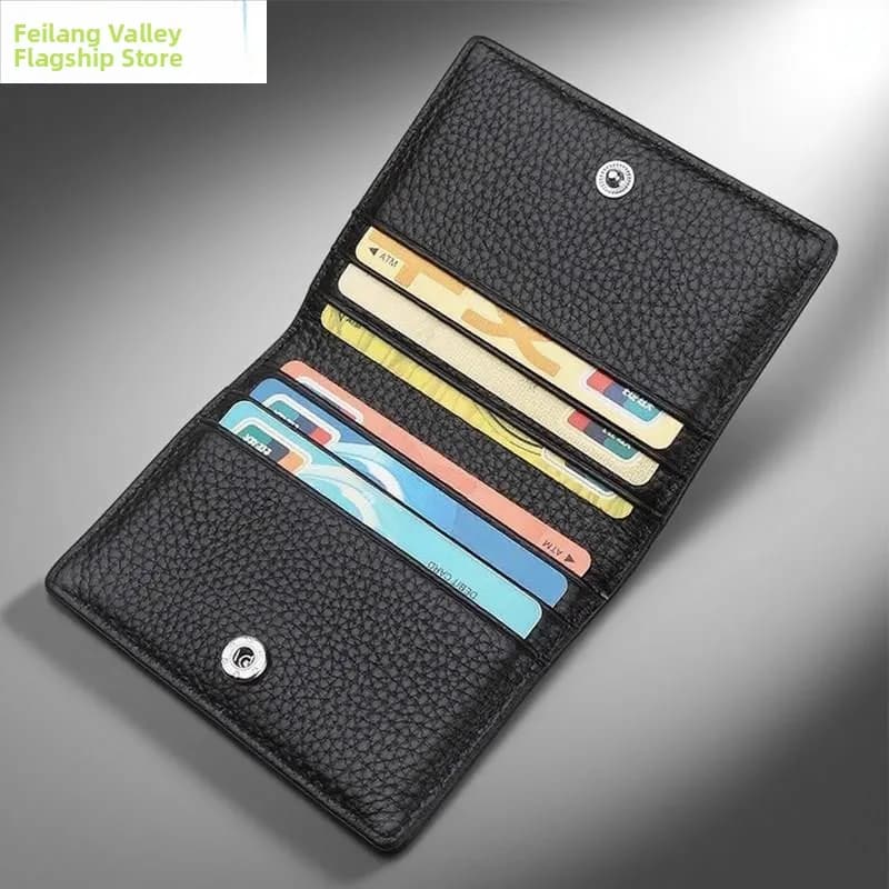Slim Lightweight Driving License Cover Passport Card Holder Simple Stylish Bifold Wallet for Men And Women Business OL Style