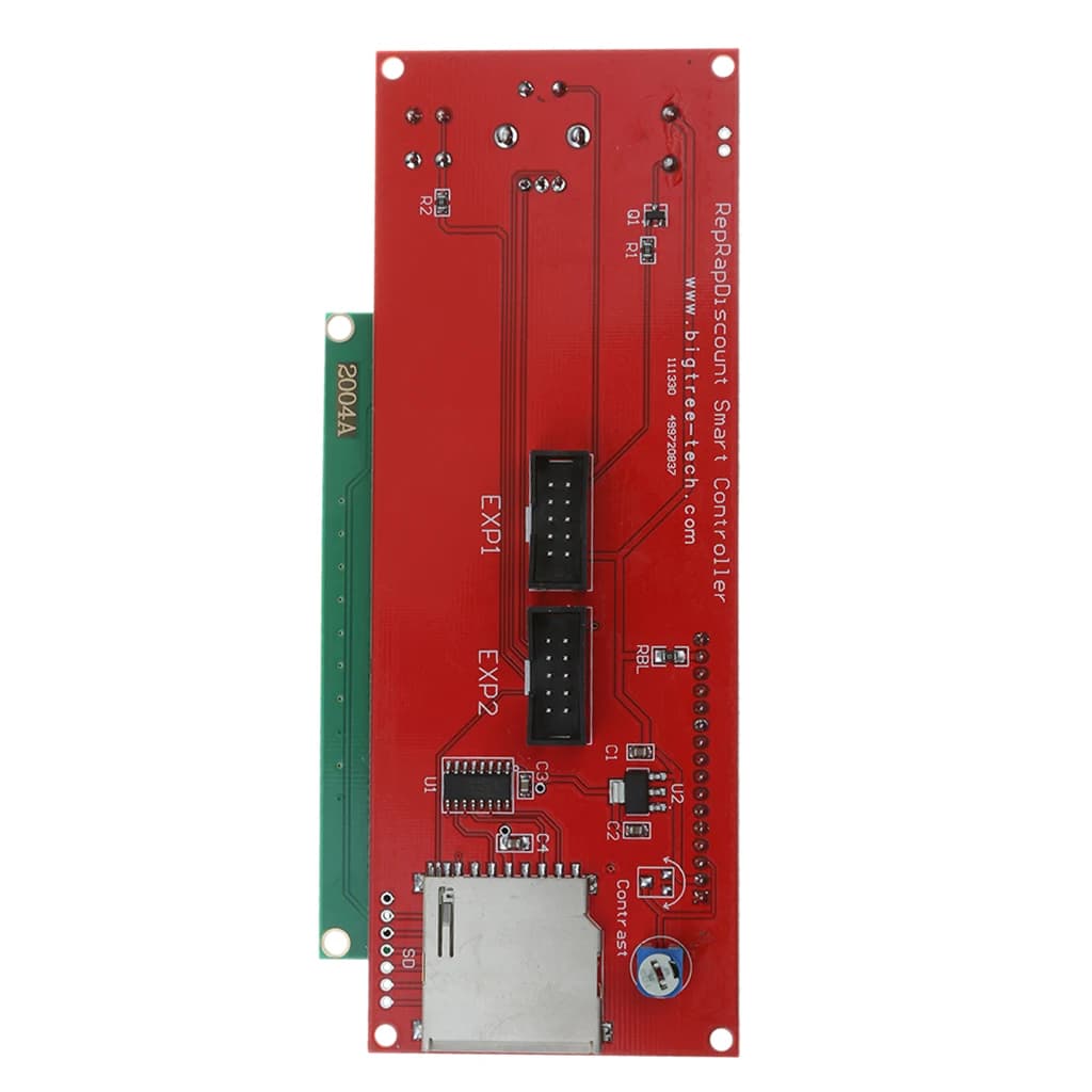 Kit Elettronico REPRAP LCD 2004 con Controller Intelligente in Metallo, Cavi Adattatori e Scheda SD per Stampante 3D