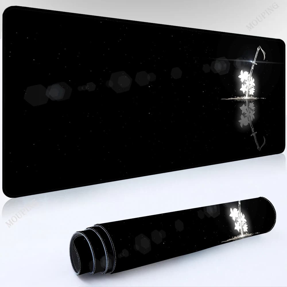 Black Mausepad Art Table Mouse Gamer accessori Pad on The Table Laptop Anime Mouse Mats Kawaii Gaming Laptop Office Desk Mat