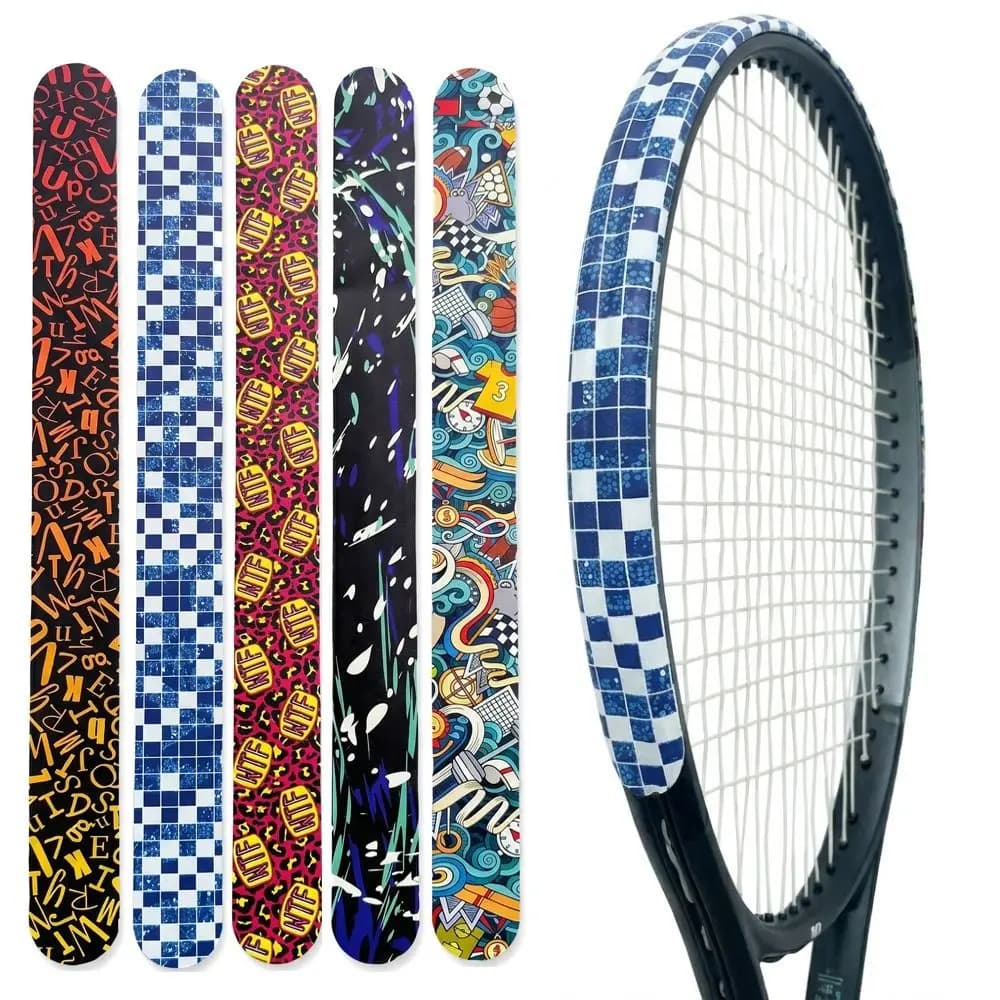 PU Tennis Racket Edge Sticker High Elastic Anti-friction Tennis Racket Frame Protective Tape High Fit Durable