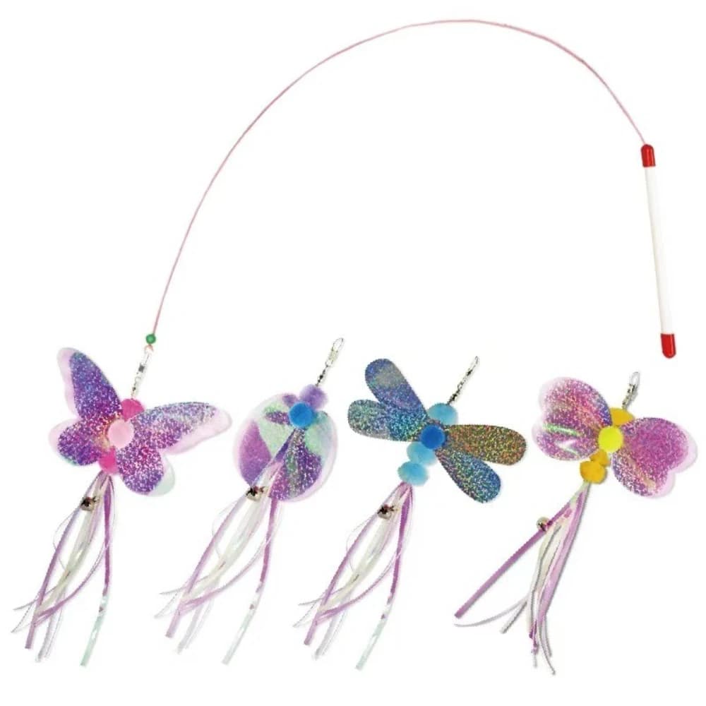 Sostituzioni di nappe con paillettes per insetti, pompon giocattolo per gatti, 2 pezzi/3 pezzi