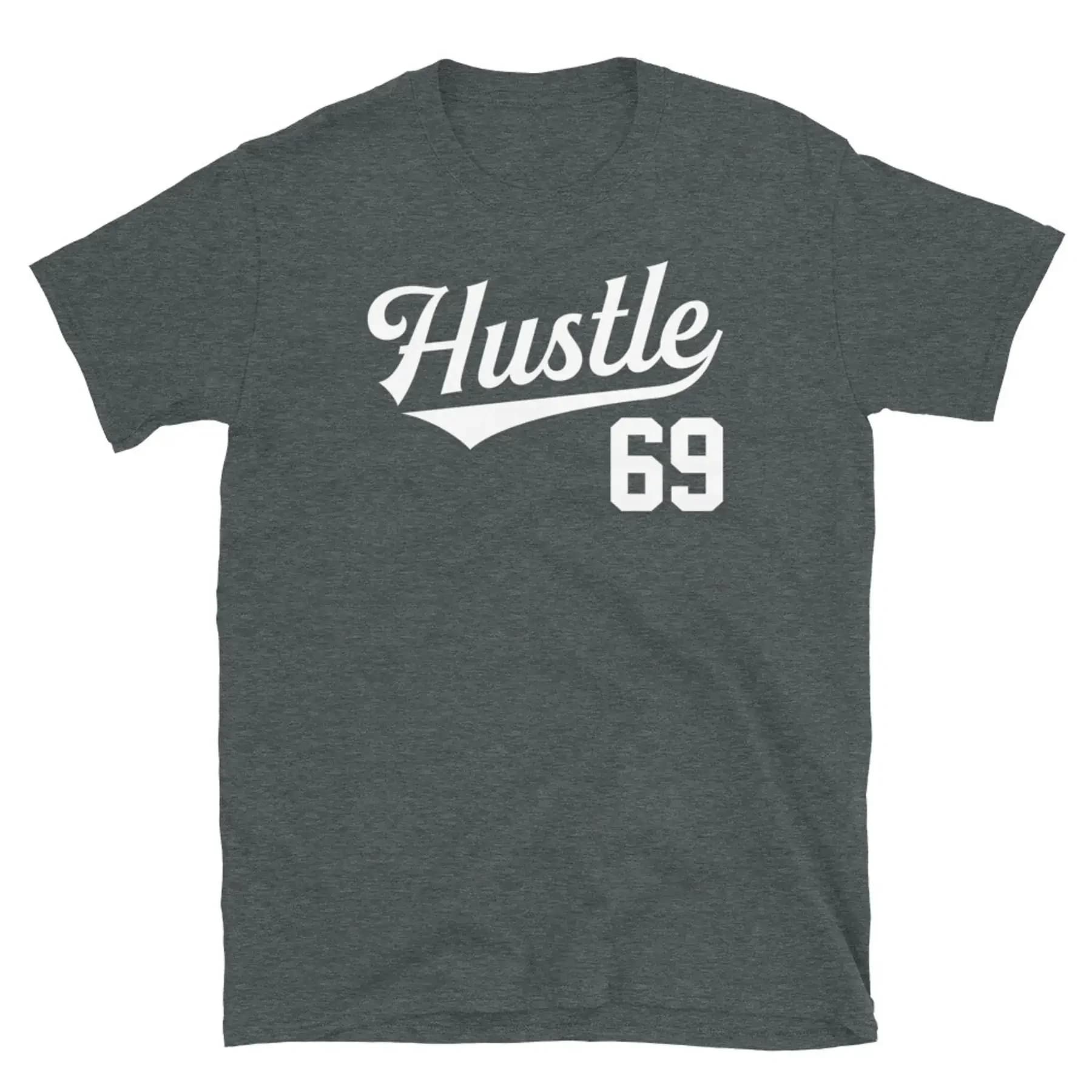 Maglietta unisex a maniche corte in maglia da baseball di successo dell'imprenditore Hustle 69