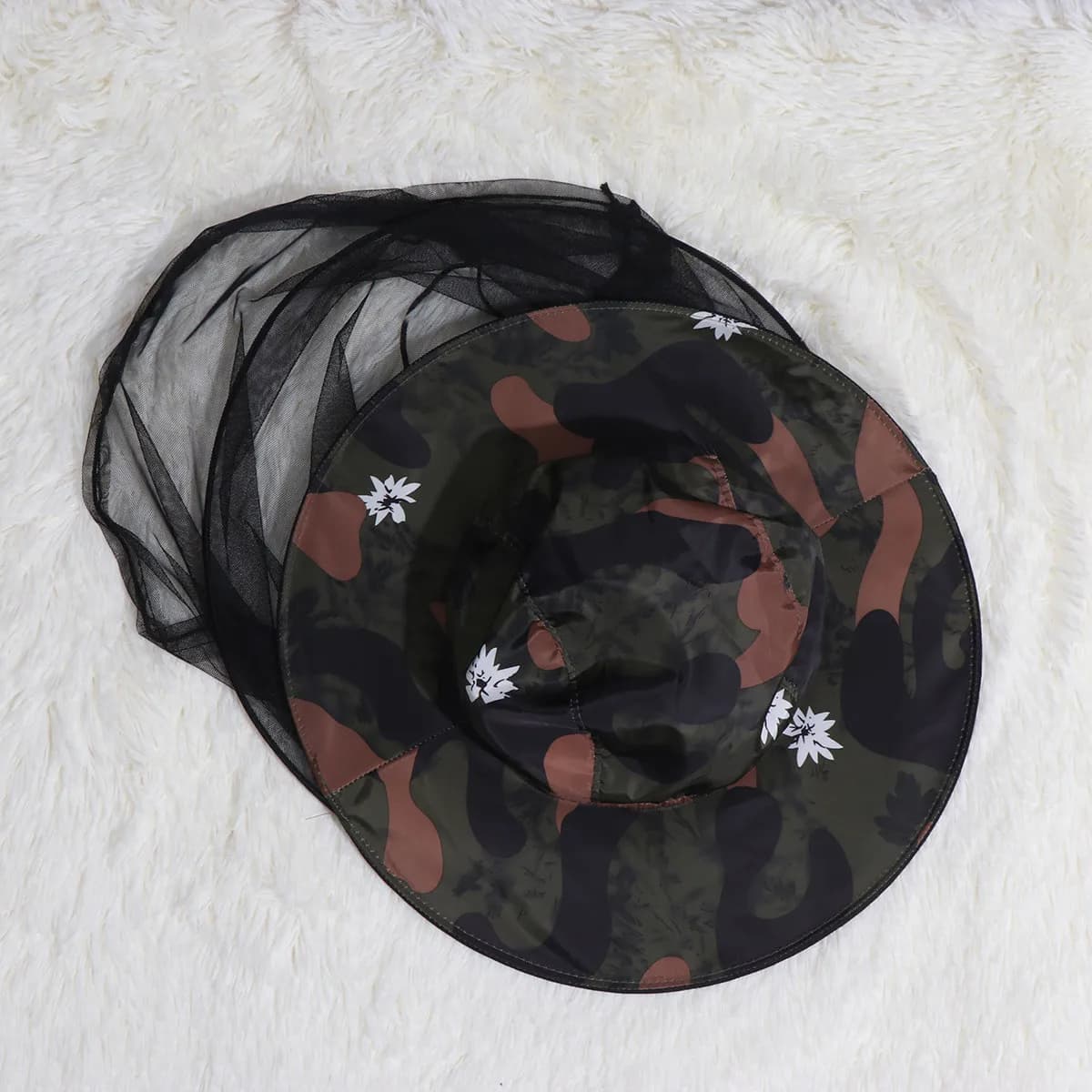 Fishing Hat With Net For For Camping Hat Outdoor Anti-insect Face Adjustable Rope Hiking Mountaineering