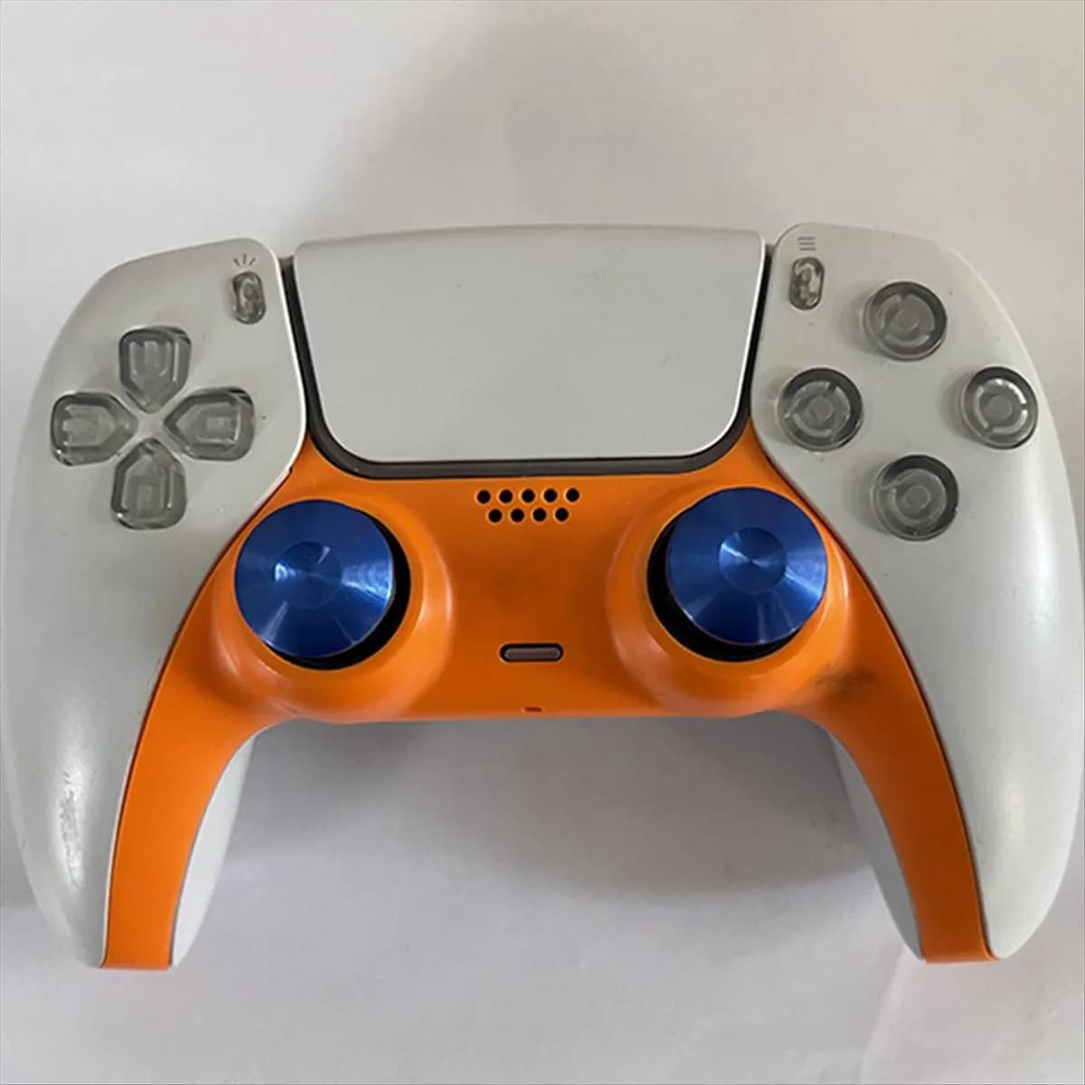 Superbo accessorio per cappuccio joystick con pollice in metallo 6 in 1 per controller PS5 Dualsense Edge Series 6 joystick intercambiabili Argento