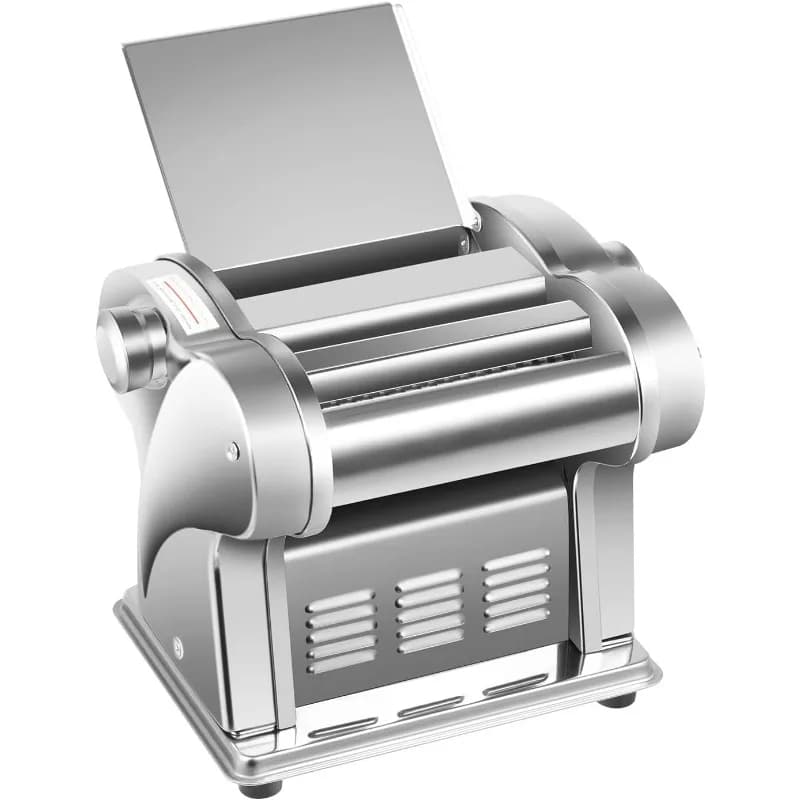 Macchina Automatica Elettrica per Pasta in Acciaio Inox 110V, 135W, Rullo per Impasto Commerciale, per Sfoglie di Ravioli, ecc.