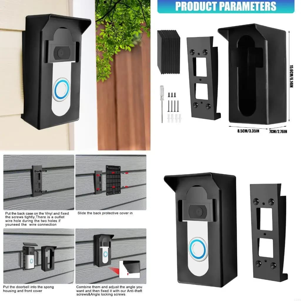Campanelli wireless Smarted Home Campanelli con copertura antipioggia Copertura resistente alle intemperie che protegge parte