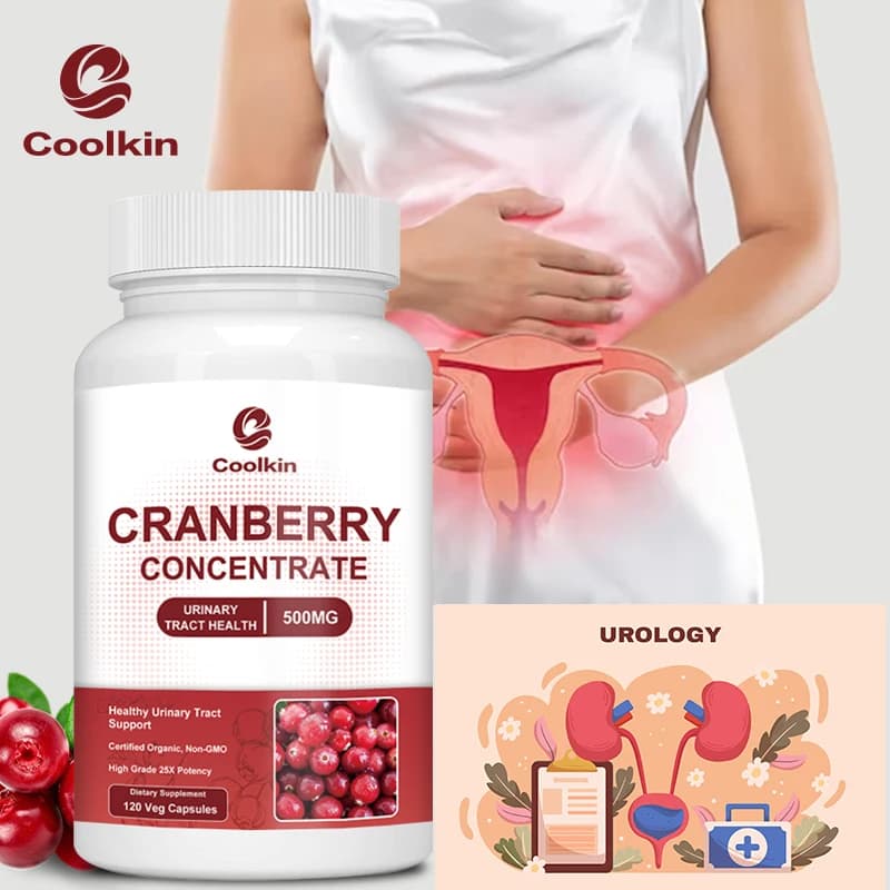 500 mg organic cranberry capsules - Antioxidant, Promotes urinary tract health, relieves the supplement for frequent urination