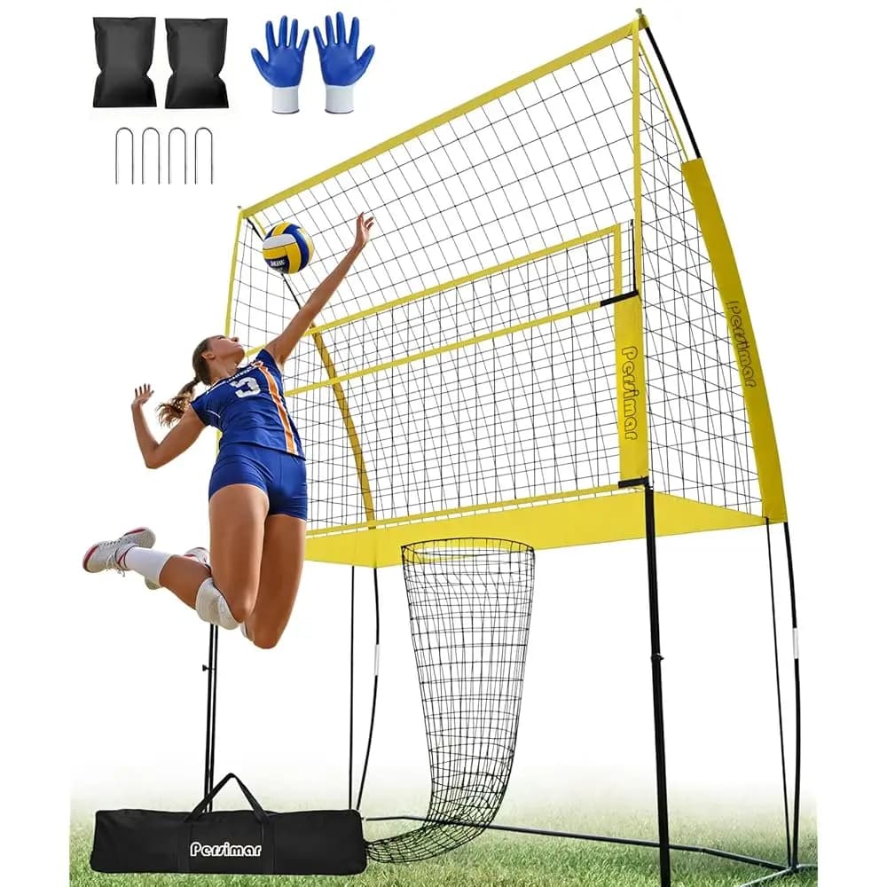 Sistema di Rete per Allenamento di Pallavolo, Altezza Regolabile, Rete da Pratica per Migliorare Servizio e Schiacciata