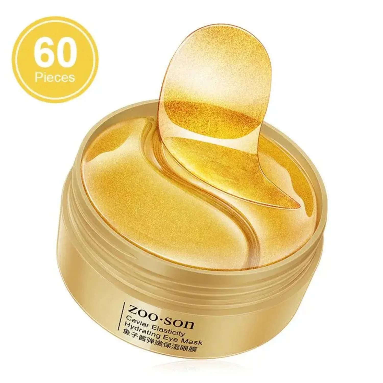 Moisturizing eye patches to collagen caviar essence to refresh and hydrate under the skin of the eyes - Pack of 50