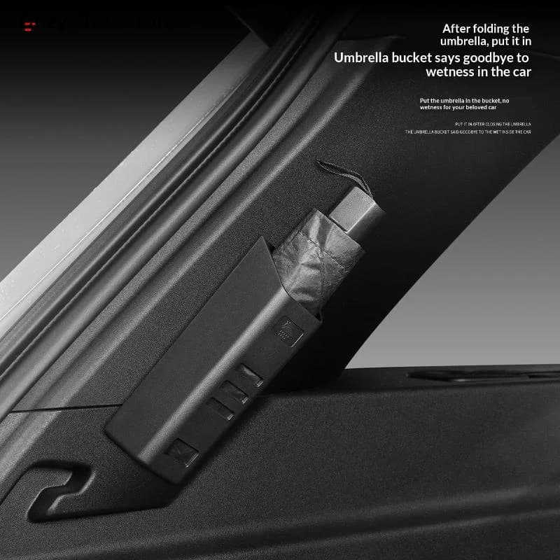 Bucket In-Car Storage Box Car Boot Umbrella Holder Vehicle Umbrella Storage Door-Mounted Household Storage Rack Universal Fit