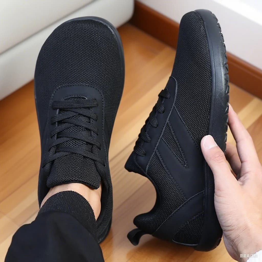 Men's Minimalist Wide Pointed Miniature Sneakers Casual Shoes Lightweight And Breathable Running Shoes Signed Casual Sneakers