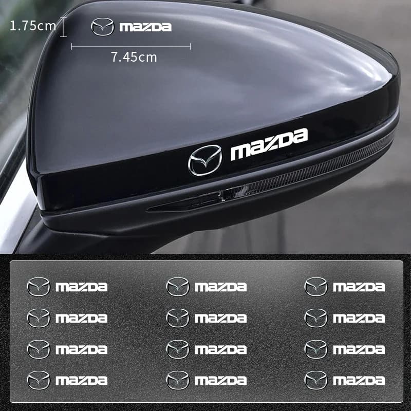 Car Rear Mirror Badge Stickers Window Door Body Decals For Mazda 2 3 6 Atenza Axela Demio CX-5 CX5 CX-3 CX7 CX-9 2018 2019 2021