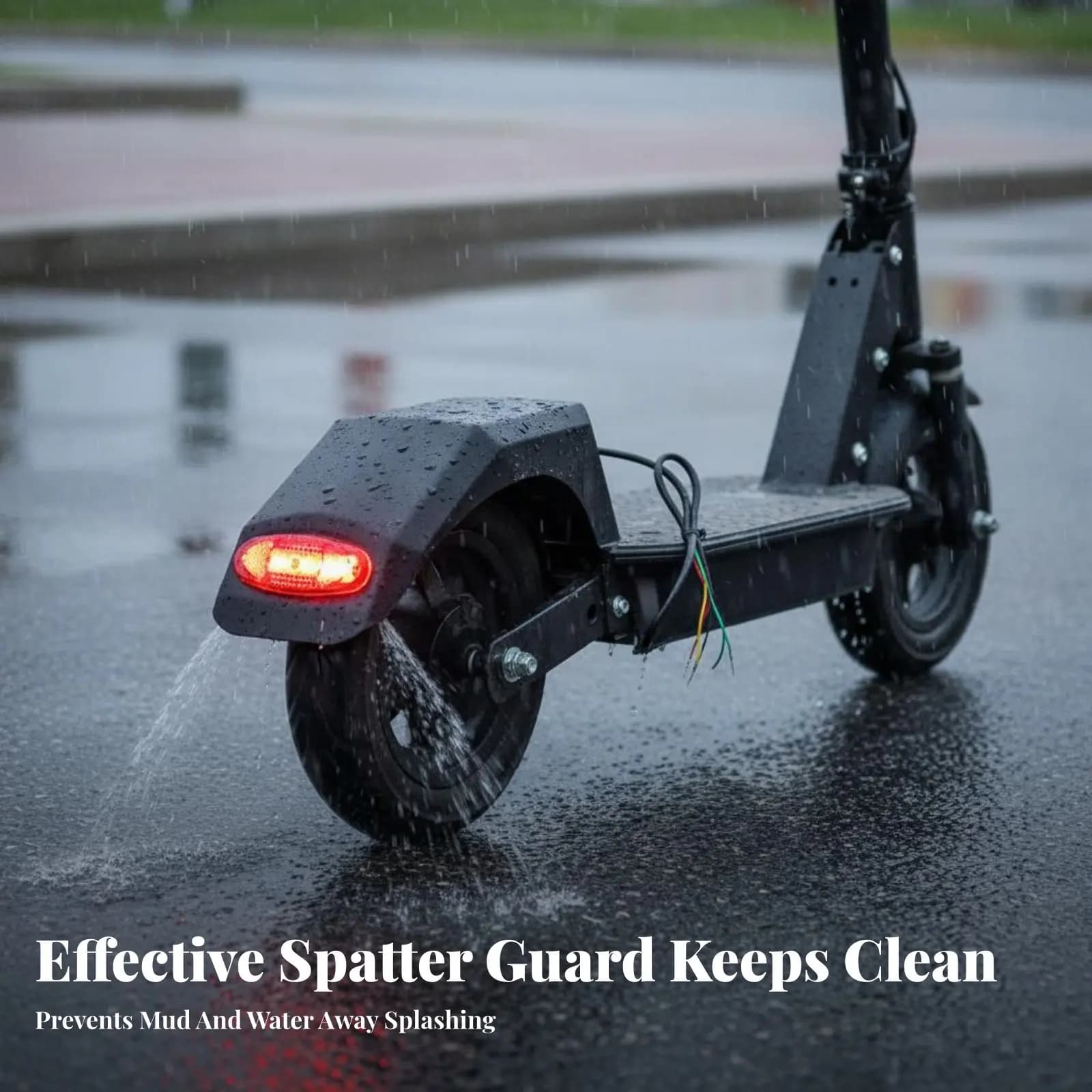 Parafango posteriore per scooter elettrico, facile installazione, parafango posteriore per scooter pieghevole, parte di ricambio, accessorio per veicoli ad alta resistenza