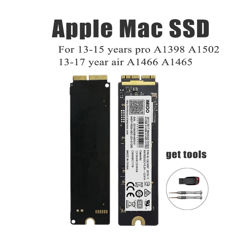 Imido SSD 1tb Internal Para Notebook Air/Retina Macbook Pro Compatible With A1465 A1466/Pro Retina A1398/A1502