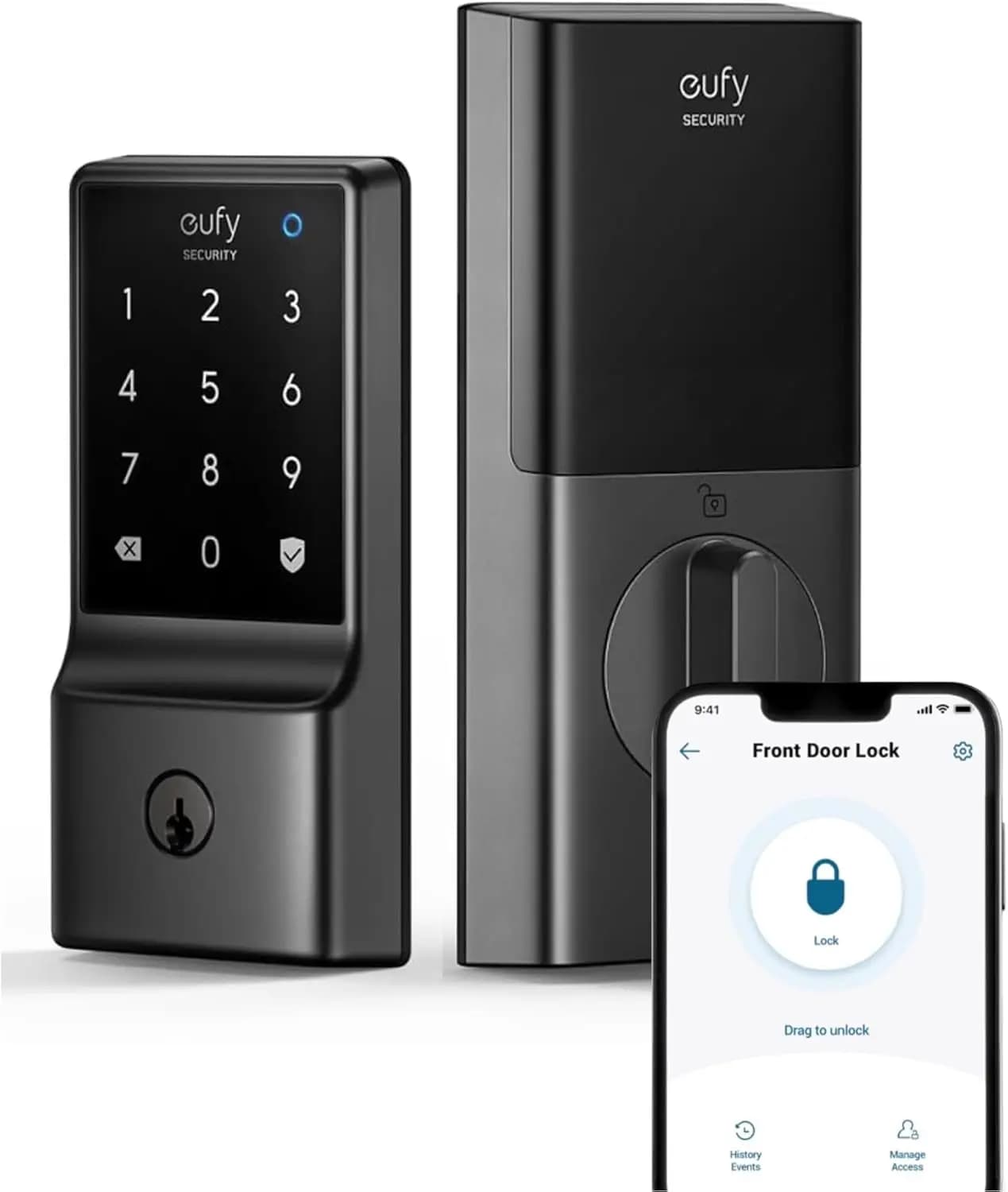 Serratura Intelligente WiFi con Accesso Senza Chiave, Tastiera Touch Screen, Facile Installazione, Controllo Remoto tramite App