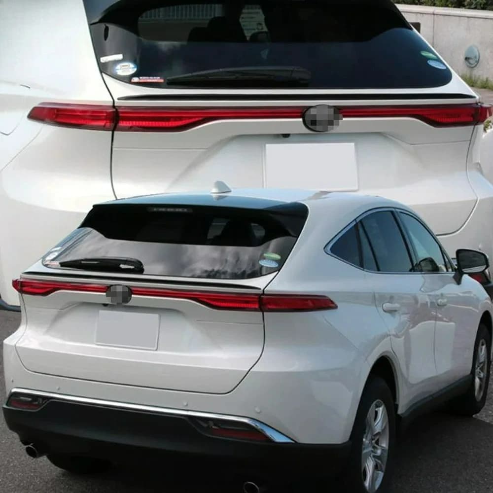 Per Toyota Harrier Venza 2020 2021 Car Rear Trunk Spoiler Lip Trim Cover Tail Body Kit diffusore Refit Wings accessori esterni