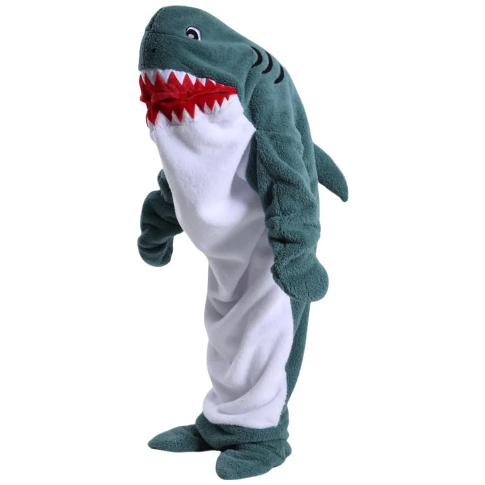 Morbido Pigiama a Forma di Delfino per Adulti, Coperta con Cappuccio Oversize