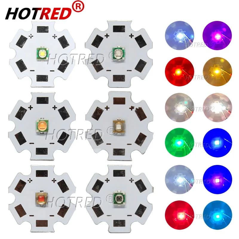 10 pz Chip LED Ad Alta Potenza 3 W 3535 365nm 375nm 385nm 395nm 410nm 420nm 430nm 450nm 460nm 490nm 660nm IR 730nm 808nm 850nm Diodo