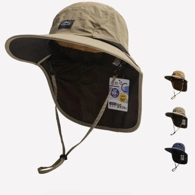 Panama Hats Unisex Summers in Tesa Larga Waterproof Fast Drying, Bucket Hats with Visiera for Exterior, Sun Hat Breathable in Network with Protection for the Collo