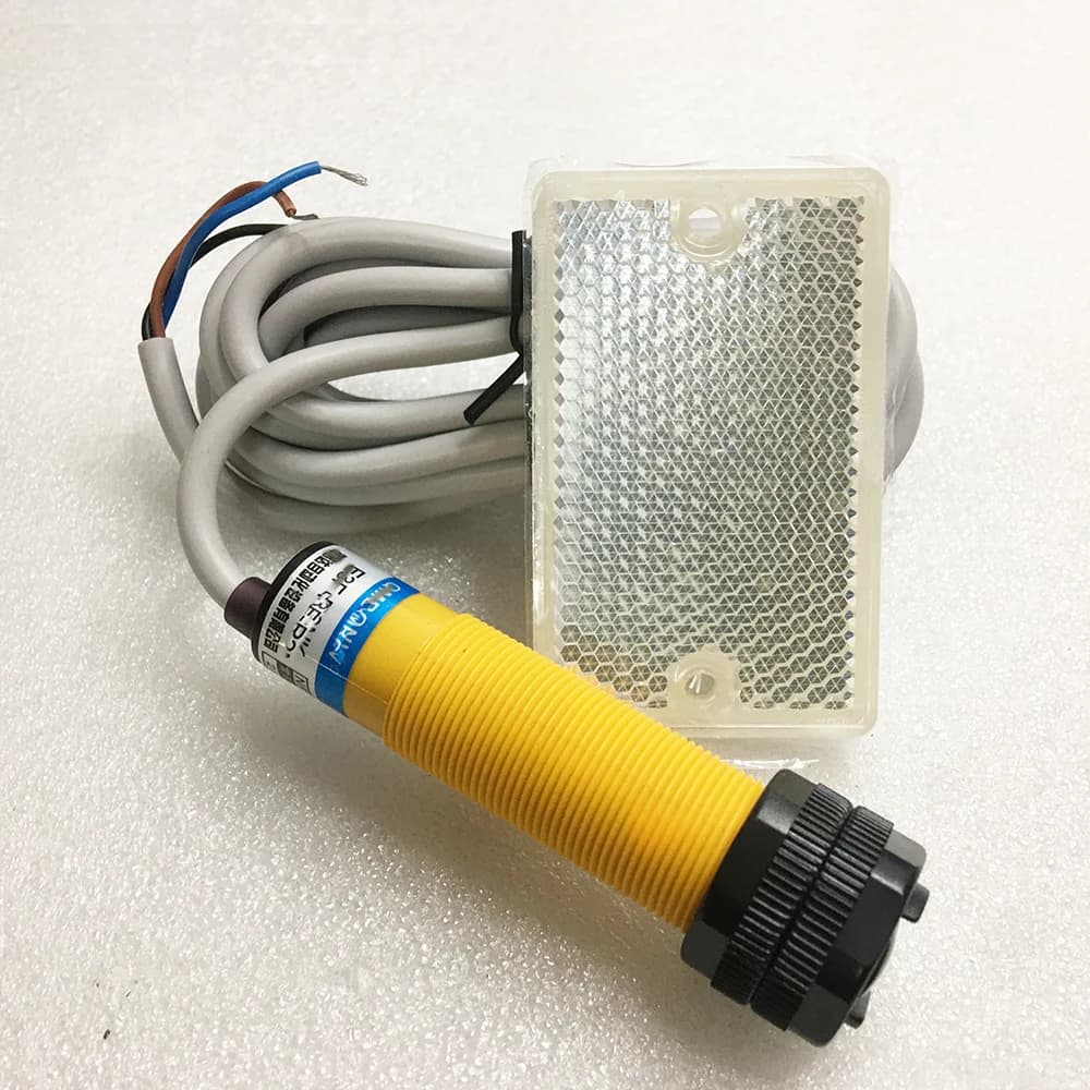 Barriera CC NPN o PNP da 2 m Interruttore fotoelettrico Fotocellula specchio feedback riflettore sensore retroriflettente Rilevatore di movimento