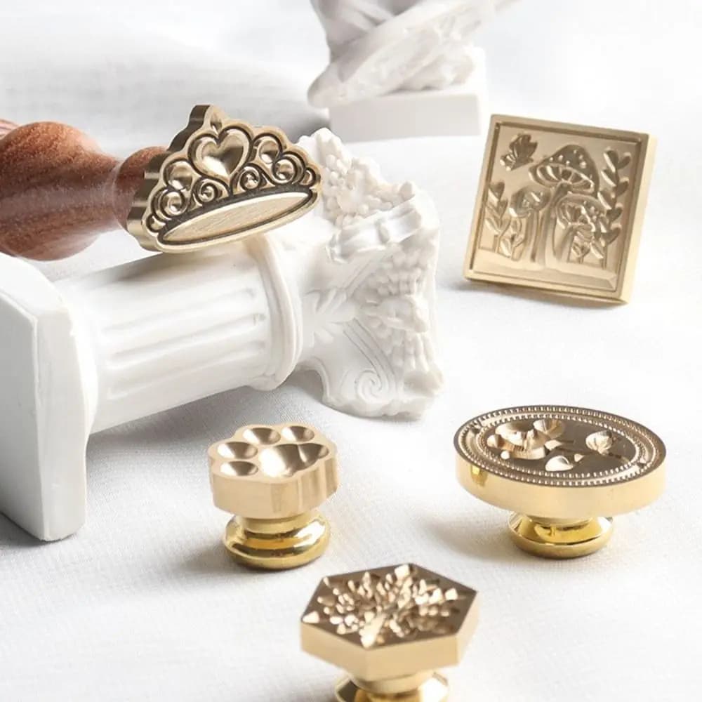 Angel Cupid Flower Wedding Invitation Card Engagement Fire Paint Seal Stamp Scrapbook Decoration Wax Seal Stamp Embossed Stamp