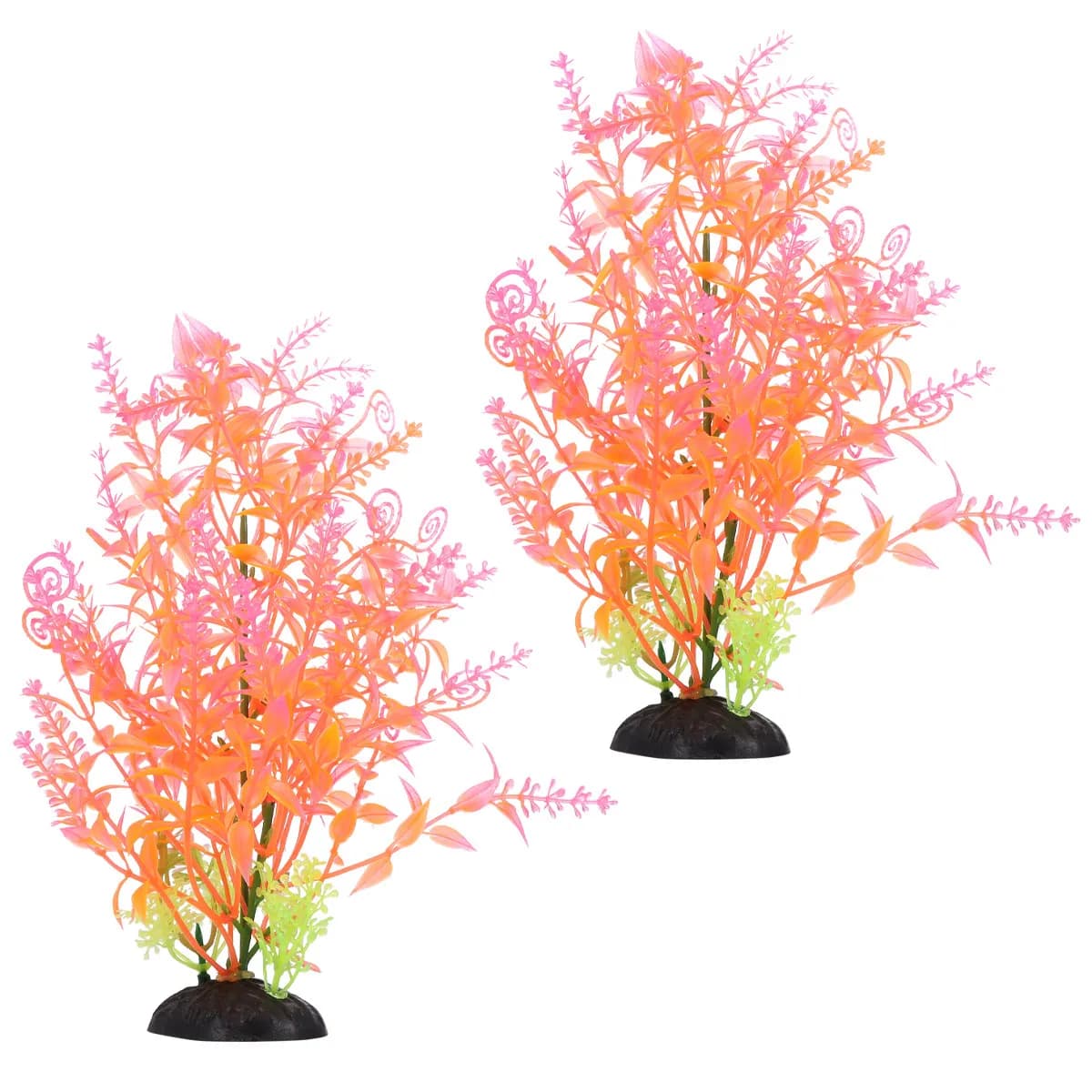 2 Pieces Artificial Aquatic Grass for Aquarium, Realistic Fined Aquatic Plants, Diving Landscape Decoration