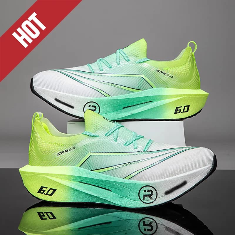 Running shoes with Carbon Plate and Air Amortization, for Marathon, Sports, Breathable, Lightweight, Comfortable, Anti-slip, for Men and Women