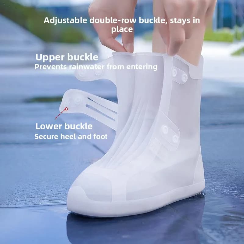 Thickened Silicone Shoe Covers Waterproof Non-Slip for Men Women And Children's Rain Boots Shoe Covers for Rainy Days