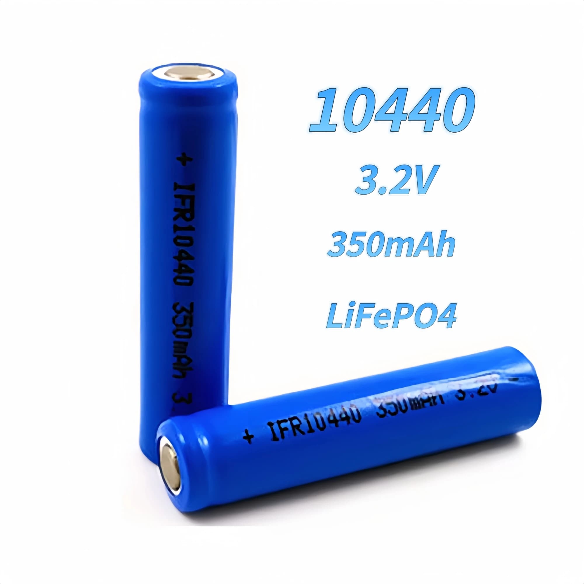 10440 Batteria LiFePO4 3.2V 350mAh AAA Caricabatteria per Torcia elettrica Spazzolino da denti Altoparlante Rasoio Auto telecomandata