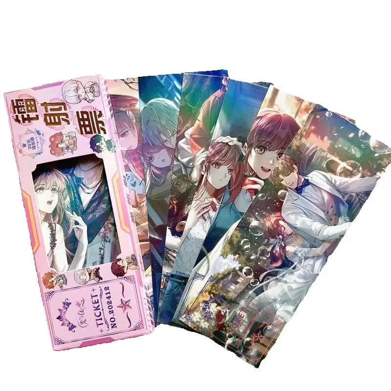 30 fogli/set Gioco Luce e biglietto laser notturno Osborn Sariel Charile Personaggi dei cartoni animati Segnalibri Collezione di fan Regalo
