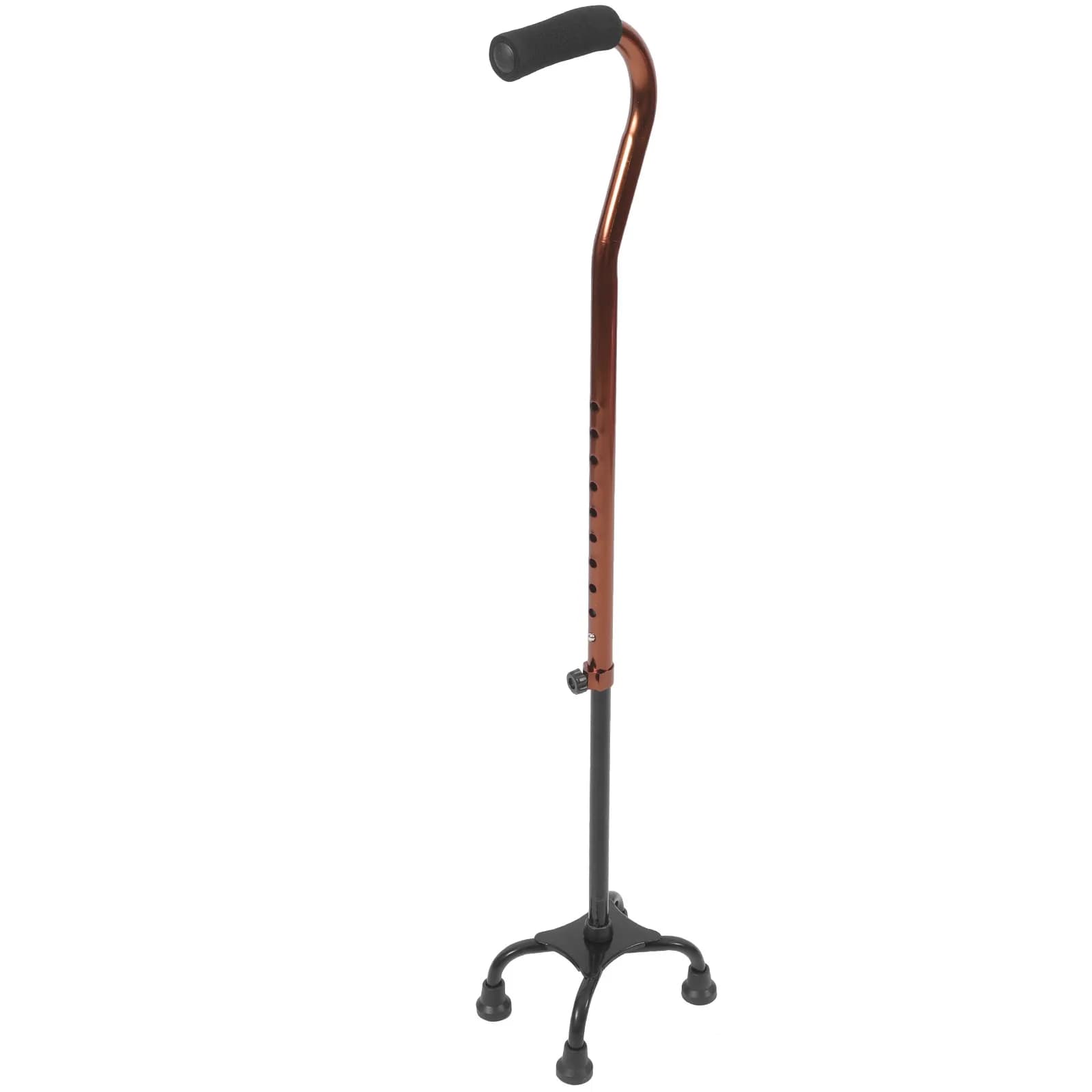 Aluminum Elderly Walking Stick Ergonomic Handle Anti-Slip Adjustable Trekking Pole Outdoor Hiking Support Cane for Seniors