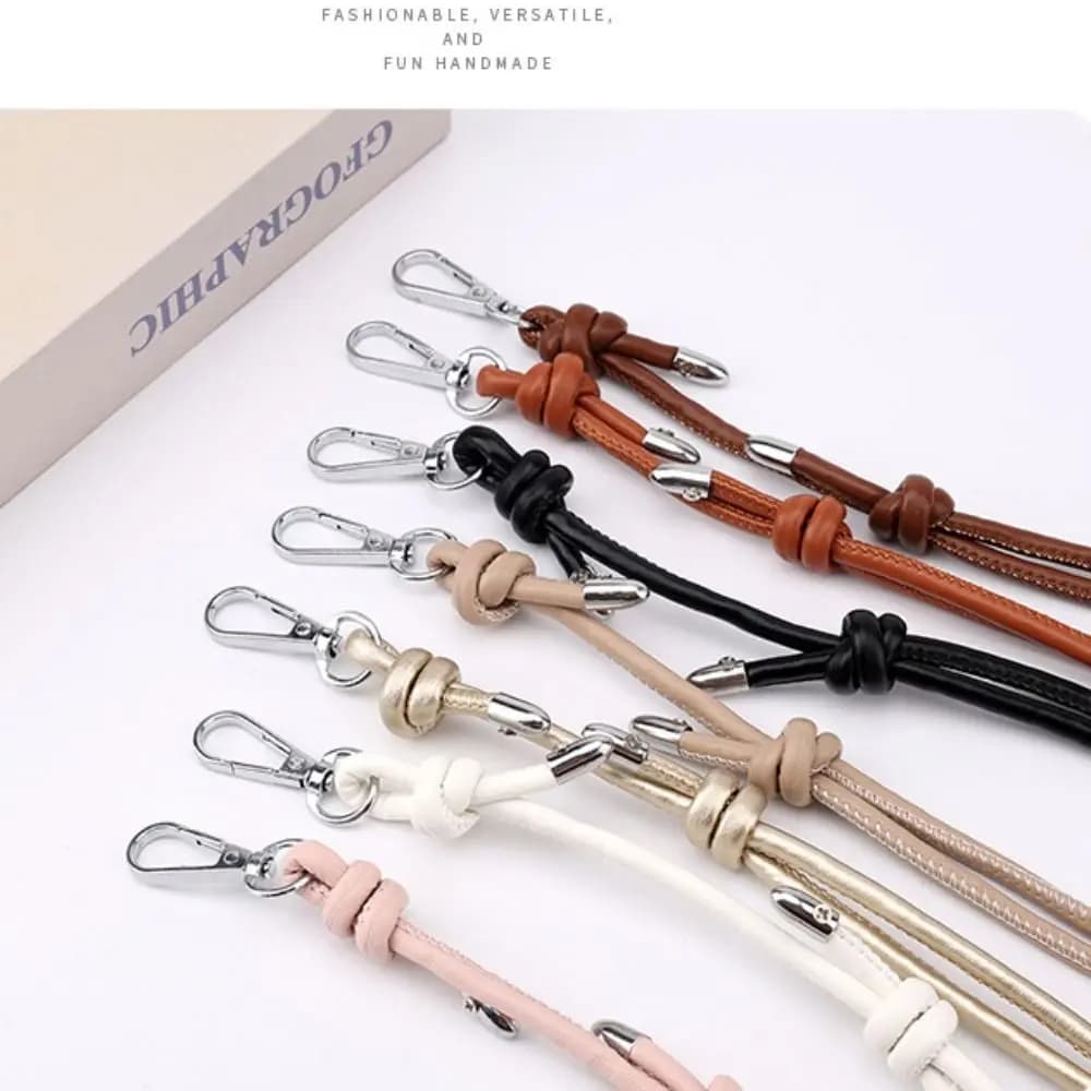 New PU Leather Leather Shoulder Strap Adjustable Solid Color Handbag Belt Waterproof DIY Replacement Bag Strap Women Girls