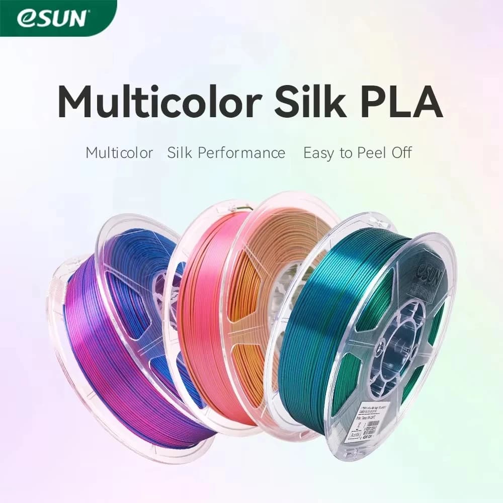 Silk Filament eSun for 3D Printer Magic Silk PLA 1.75 mm 1 kg Spool Two/three colors 3D Printer Filament PLA mystic