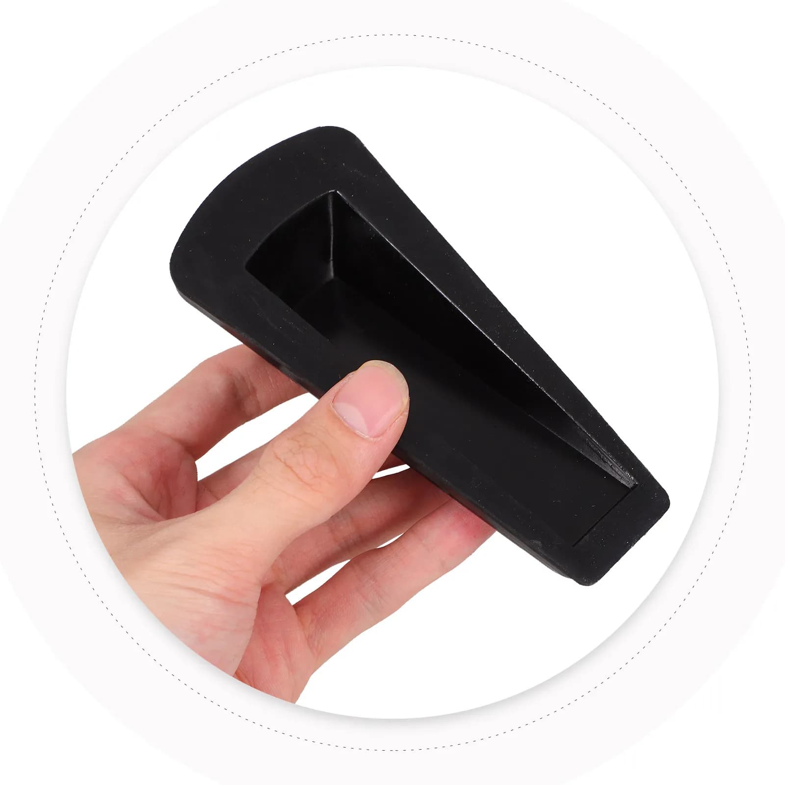 4Pcs Rubber Door Stopper Wedge Heavy Duty Non-Slip Door Stop for Home Office Hotel Floor Protection Wind Safety Easy Install