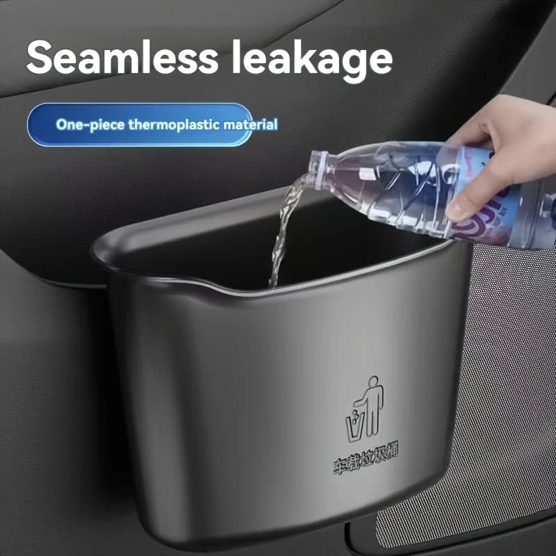 Pattumiera per auto appesa per rifiuti, cestino per rifiuti, cestino per rifiuti, organizer in plastica per SUV, sedani e camion, accessori interni per auto