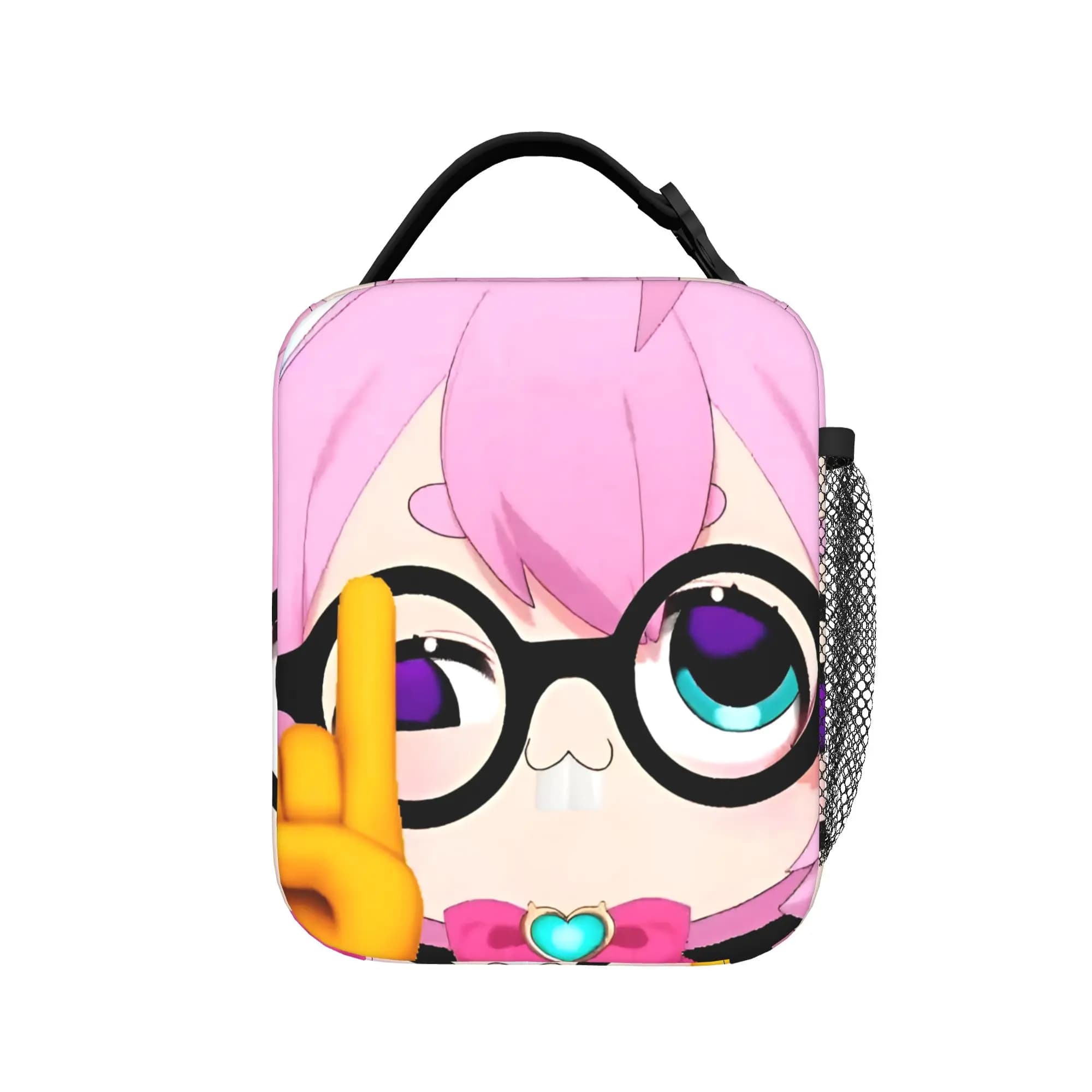 Trickcal C-Chibi Go Games Merch Borsa termica per il pranzo, per viaggi, borsa per la conservazione degli alimenti, contenitori termici portatili per il pranzo