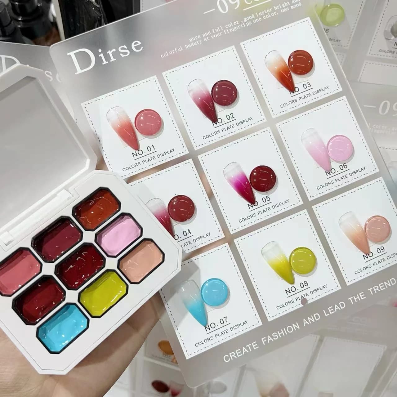 1 Scatola di Colla Platinum per Nail Art, Gel Solido per Unghie, Colore Solido con Effetto Graduale, Strumento per Creazione Nail Art Fai-da-Te, Ideale per Principianti e per Creazione di Gioielli