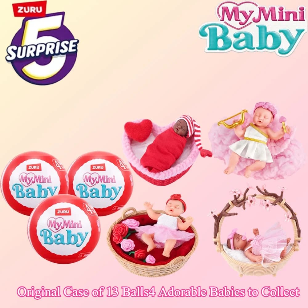 ZURU My Mini Baby Mystery Ball, Giocattolo da Collezione con Mini Bambole, Set da Gioco e Accessori, Regalo di Compleanno