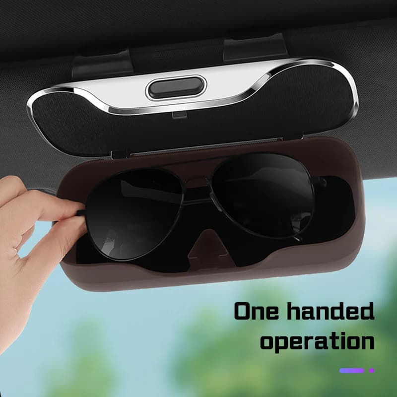 For Mercedes Benz Car Sun Visor Glasses Box Portable Accessorie Sunglasses Case AMG W204 W205 W203 W211 W212 W213 W201 W210 W124