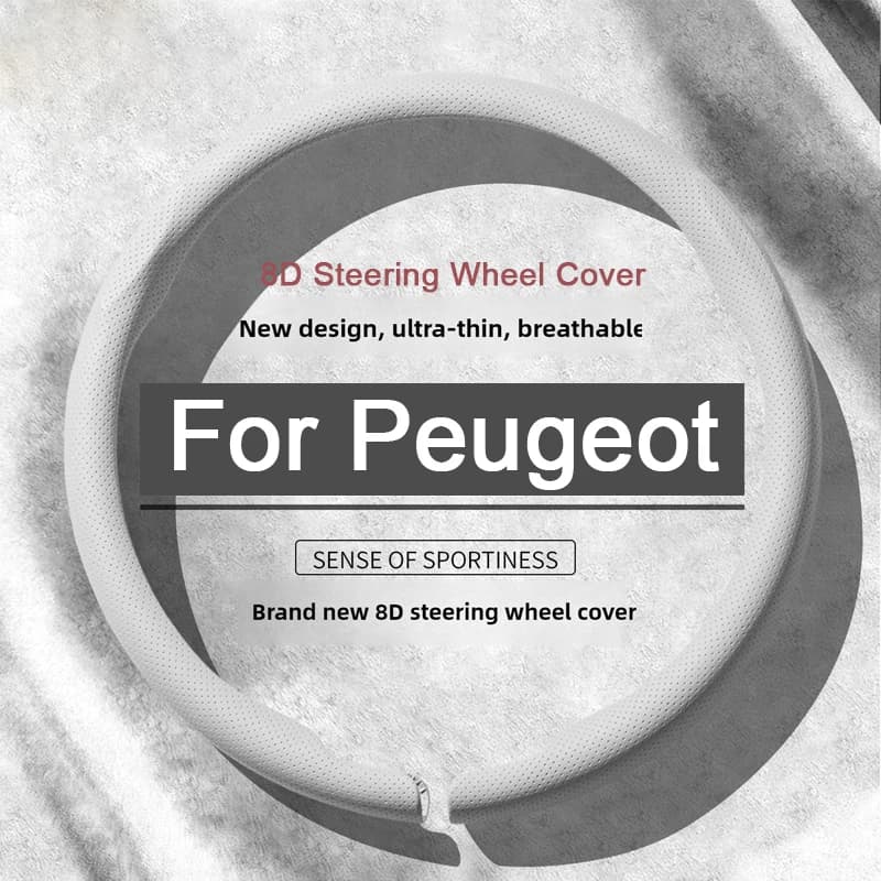 Cover for cars 8D perforated leather nappa anti-slip Booster Cover for Peugeot 206 207 307 407 408 308 3008 5008