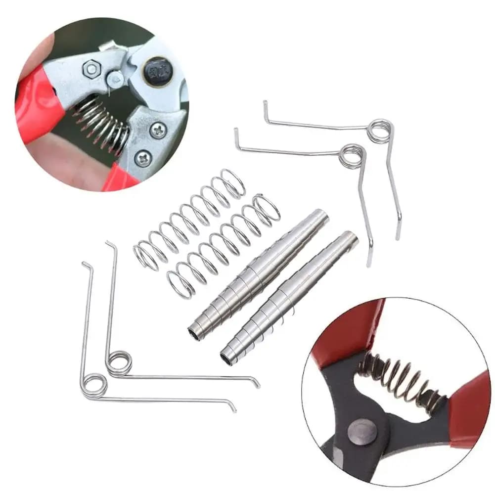 Essential Spare Parts Springs for Garden Tools, Spare Parts for Power Scissors, Garden Springs for Power Drills, 5 Pieces