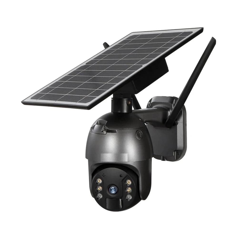 2023 Outdoor HD 2MP PIR Wireless CCTV Security PTZ Dome Solar Battery Camera IP Wifi Smart Tuya Network Camera