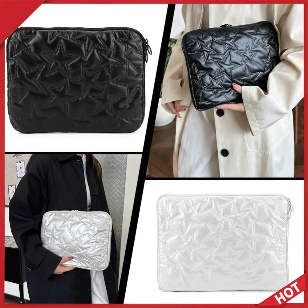 Custodia per laptop con motivo a stelle, borsa per laptop per notebook e tablet da 11/13/15 pollici