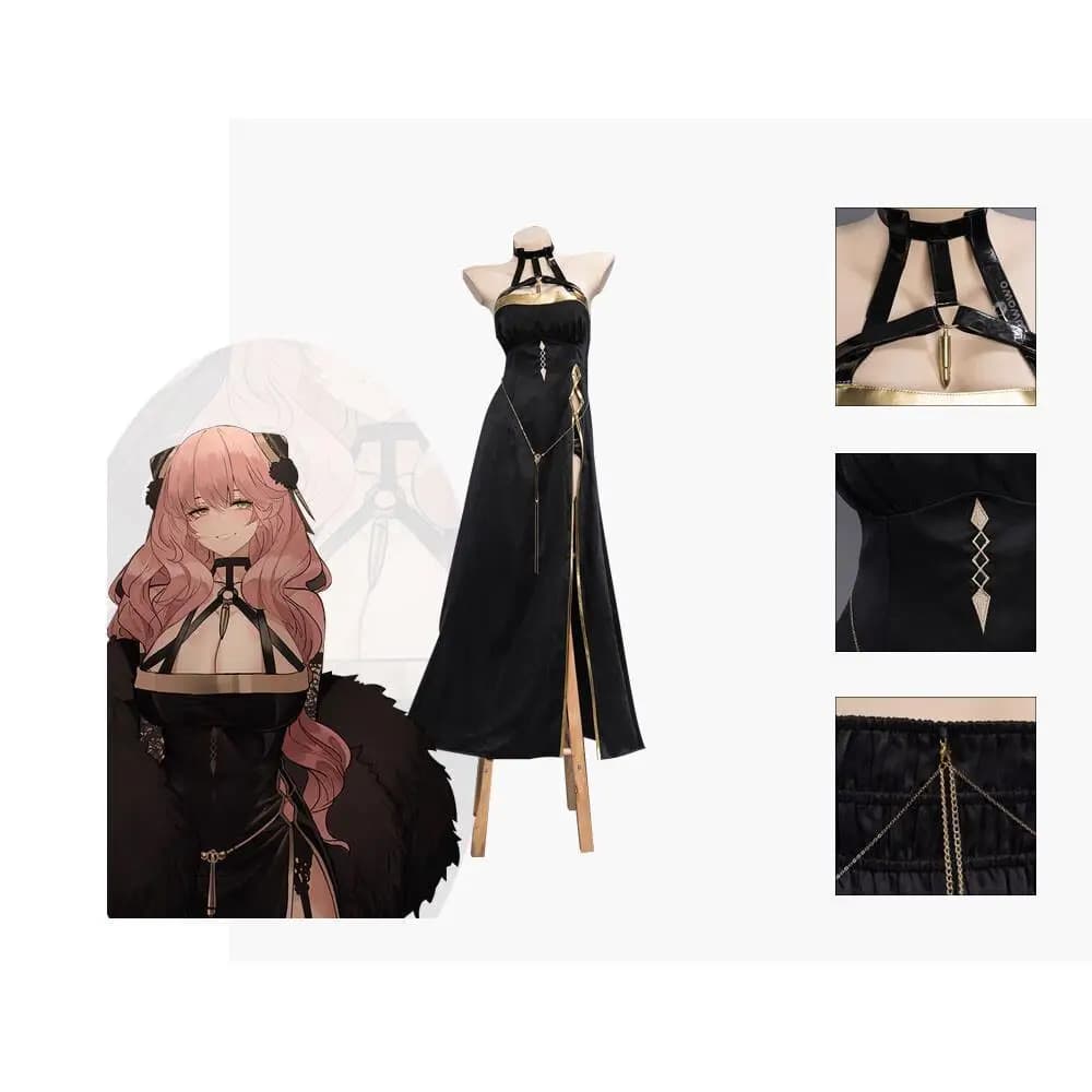 Adult Cosplay Costume Anya Forger Dress Black Set Full Pink Halloween Christmas Coser Women's Party Dresses Gift Dress