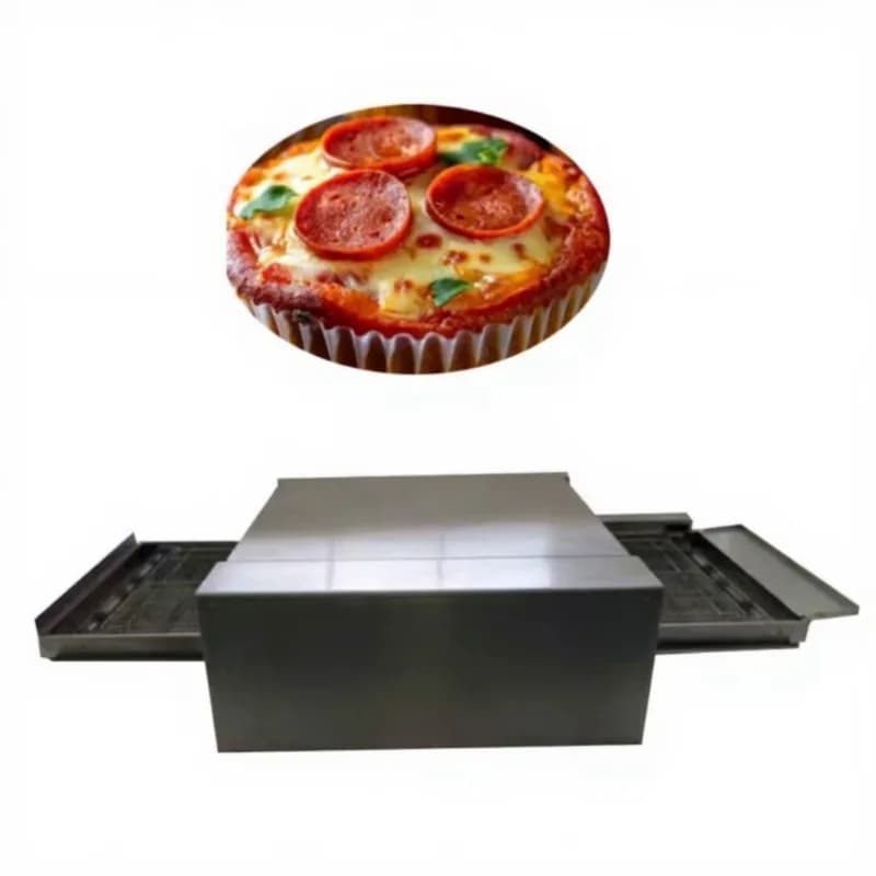 18 Inch Large Capacity Stone Conveyor Pizza Oven 400 Degree Fast Uniform Baking For Commercial Restaurant