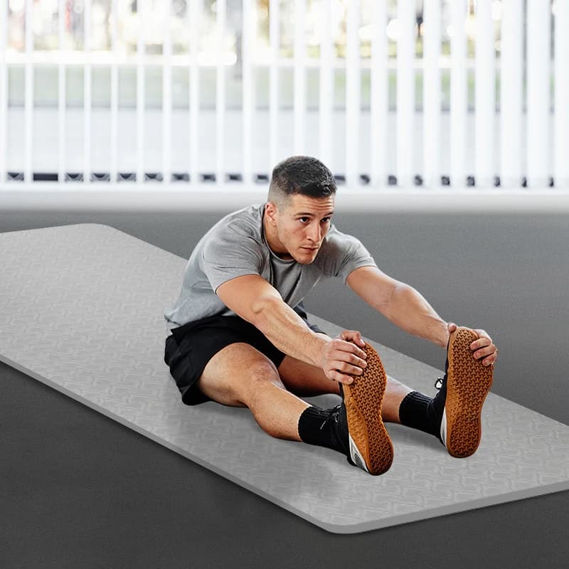 Tappetino da Yoga antiscivolo da 190CM tappetino da Fitness da palestra durevole tappetino da allenamento in TPE insapore per lo Stretching domestico allenamento sul pavimento Pilates donne e uomini