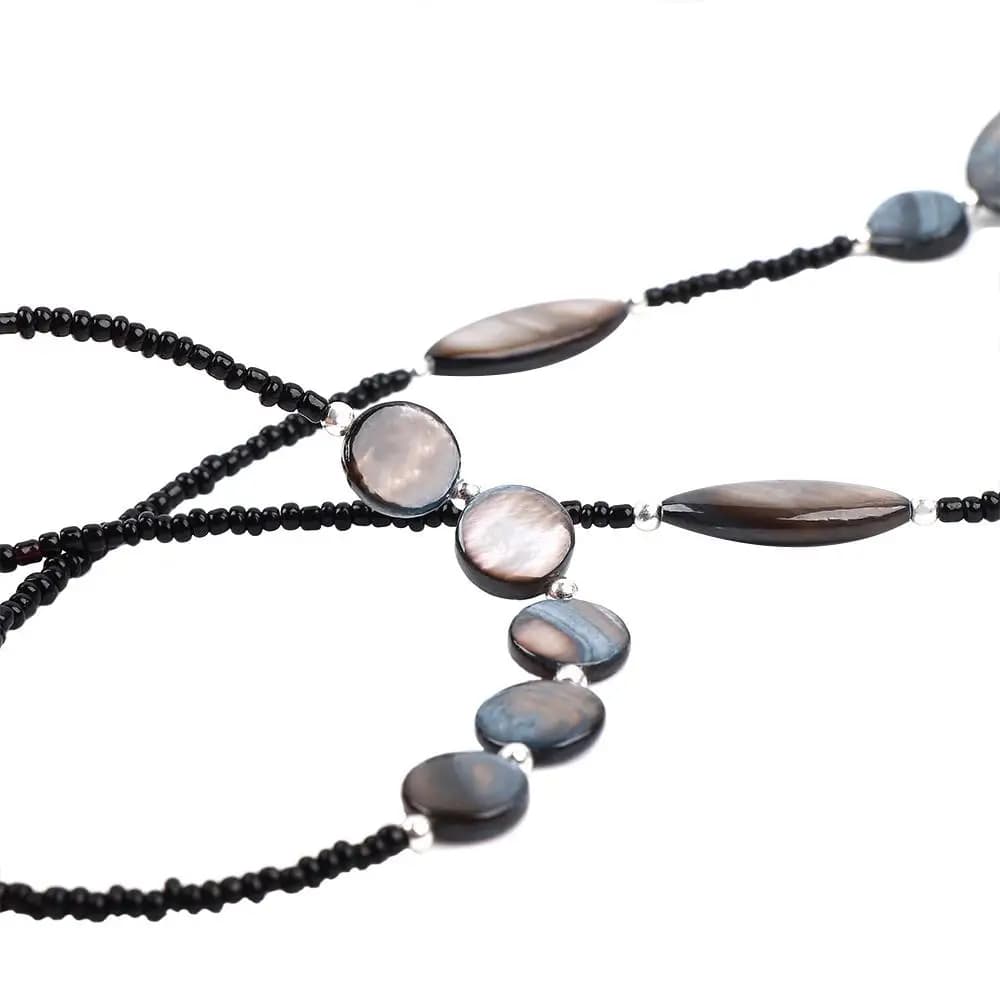 Glass and Shell Beads Catenella, Eye Glass Door Frame, Sun and Reading Glass Eyelets