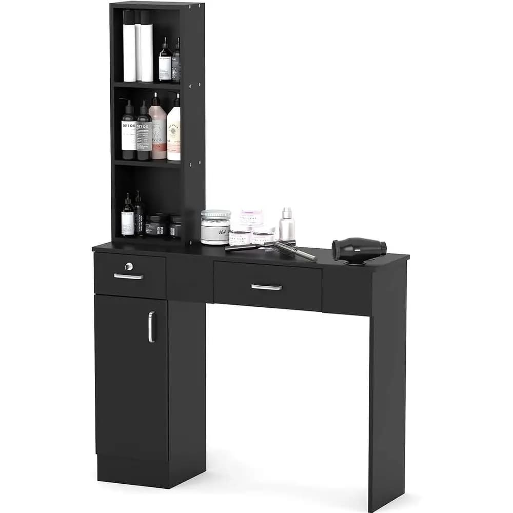 Stazione di Styling Compatta per Spa di Bellezza o Salone di Parrucchiere - Perfetta per Uso Domestico con Asciugacapelli